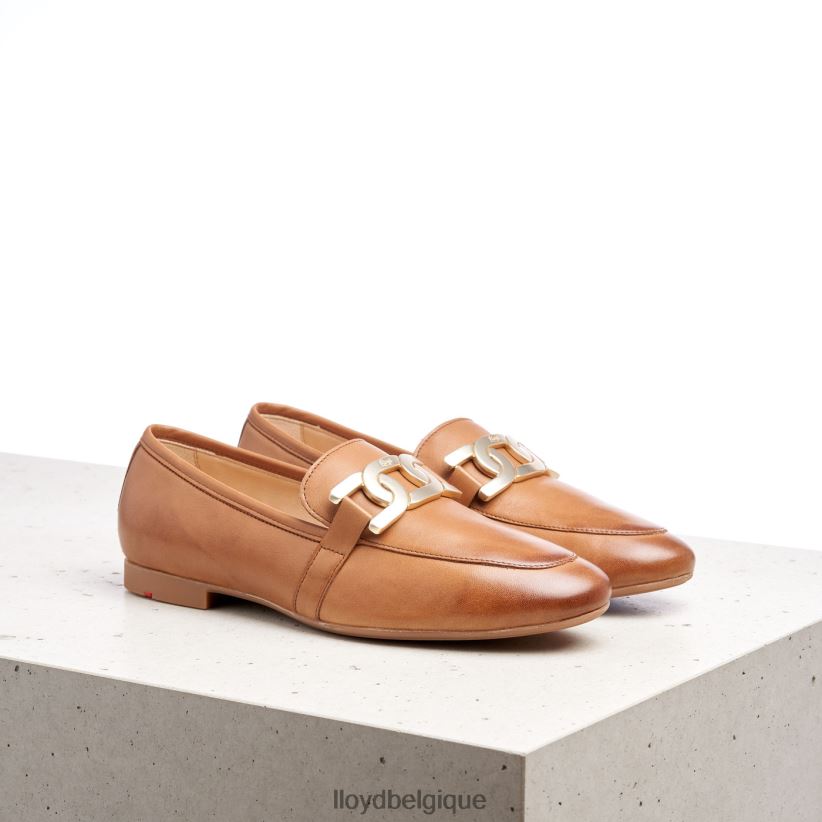 LLOYD babouche en cuir lisse femmes brun 4Z6Z661040 chaussures