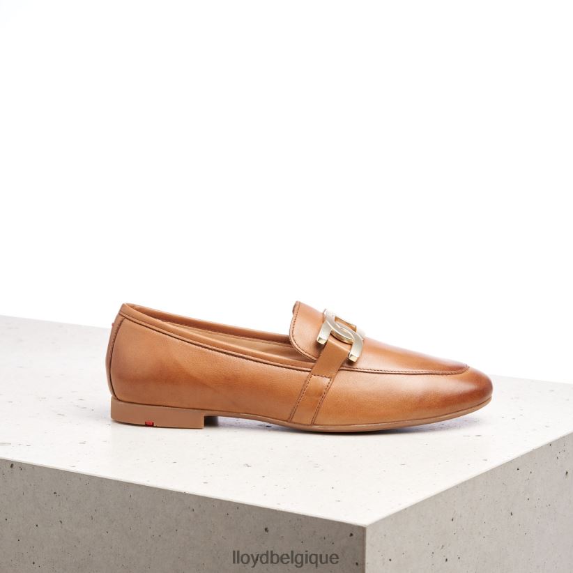 LLOYD babouche en cuir lisse femmes brun 4Z6Z661040 chaussures