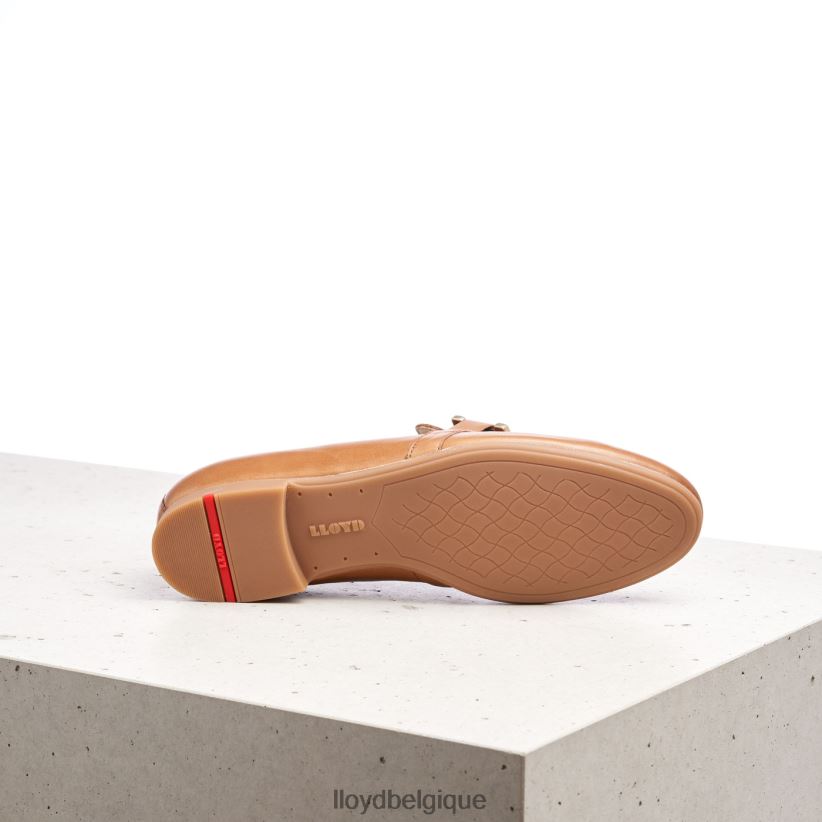 LLOYD babouche en cuir lisse femmes brun 4Z6Z661040 chaussures