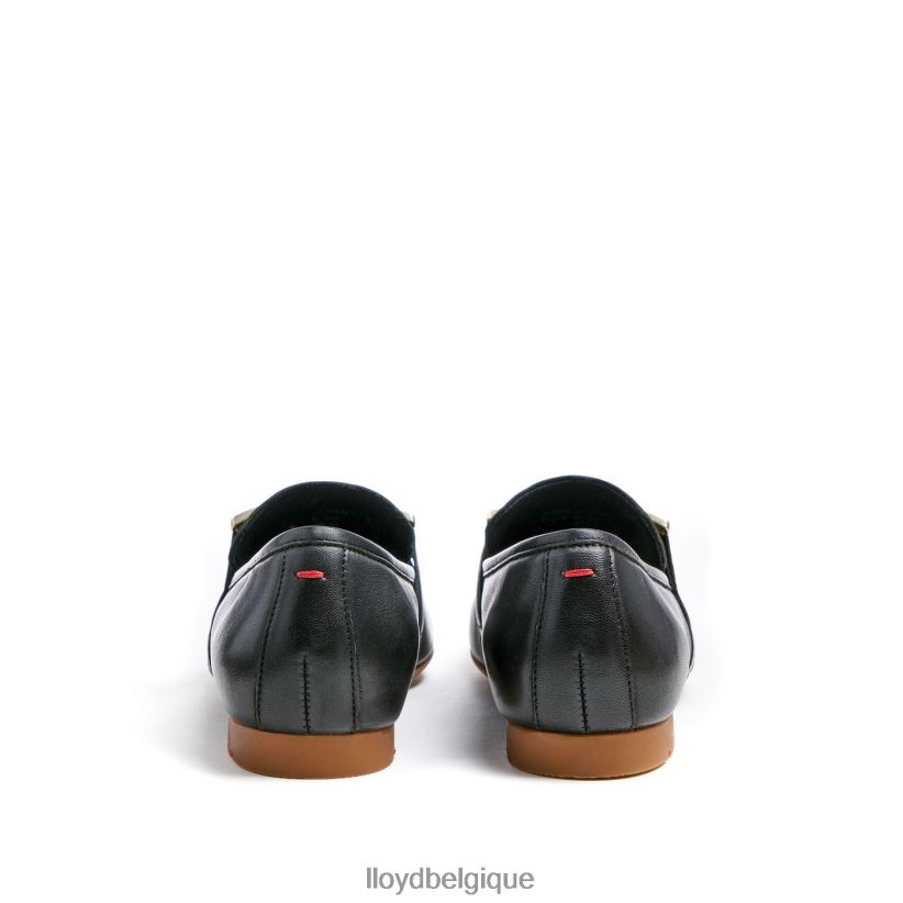 LLOYD babouche en cuir lisse femmes noir 4Z6Z661039 chaussures