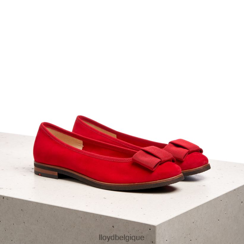 LLOYD ballerine en cuir femmes rouge 4Z6Z661175 chaussures