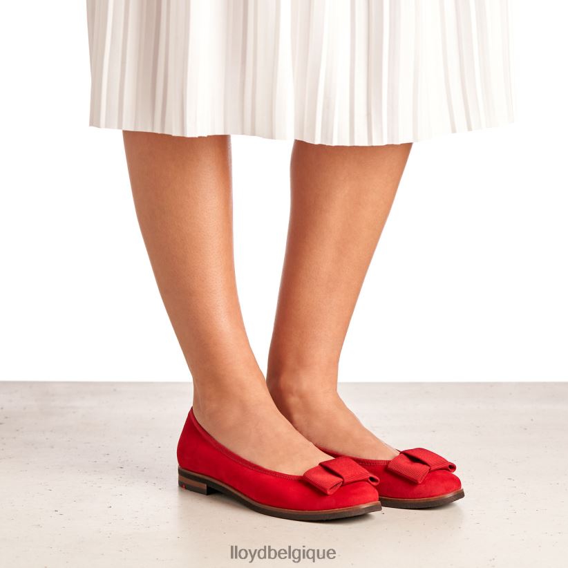 LLOYD ballerine en cuir femmes rouge 4Z6Z661175 chaussures