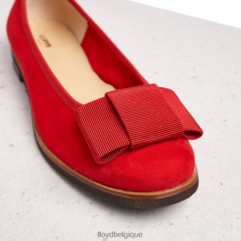 LLOYD ballerine en cuir femmes rouge 4Z6Z661175 chaussures