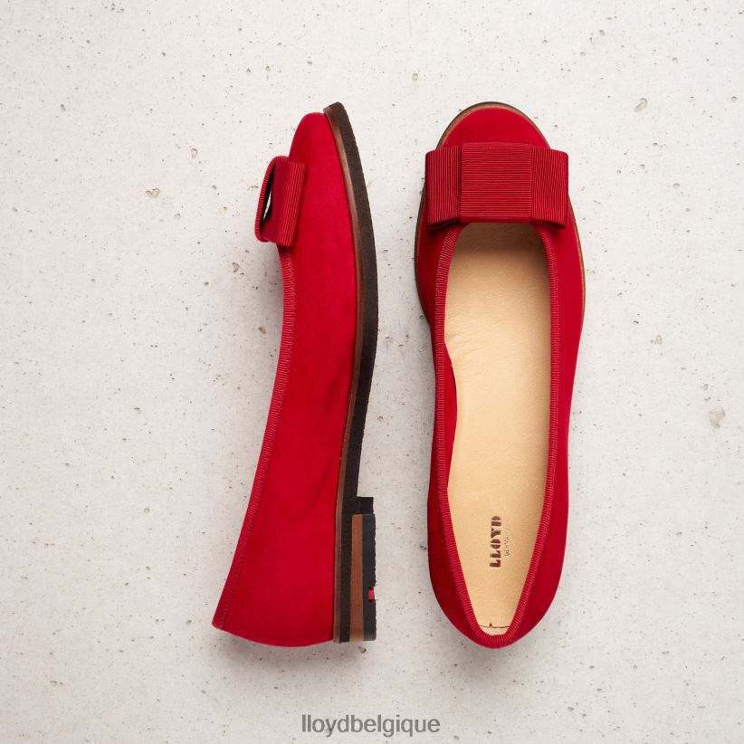 LLOYD ballerine en cuir femmes rouge 4Z6Z661175 chaussures