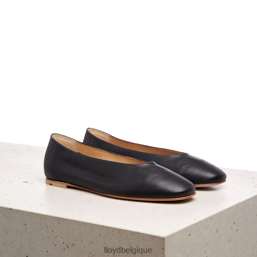 LLOYD ballerine en cuir lisse femmes noir 4Z6Z661257 chaussures