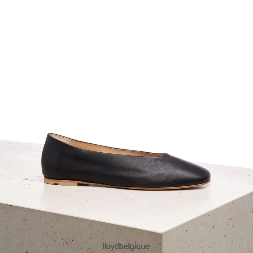 LLOYD ballerine en cuir lisse femmes noir 4Z6Z661257 chaussures