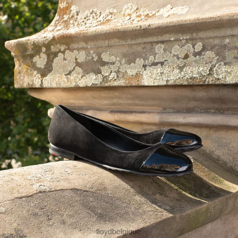 LLOYD ballerine en cuir verni femmes noir 4Z6Z661171 chaussures