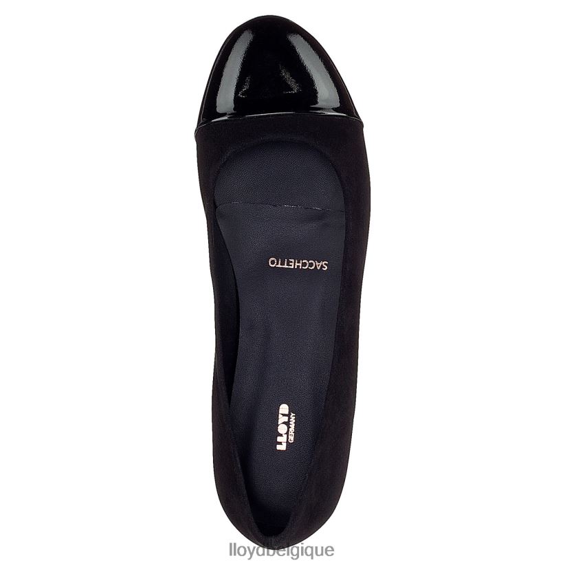 LLOYD ballerine en cuir verni femmes noir 4Z6Z661171 chaussures