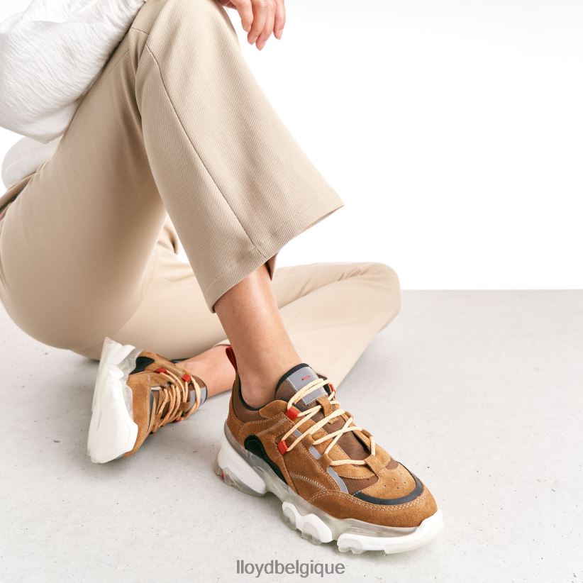 LLOYD baskets basses en cuir femmes brun 4Z6Z66787 chaussures