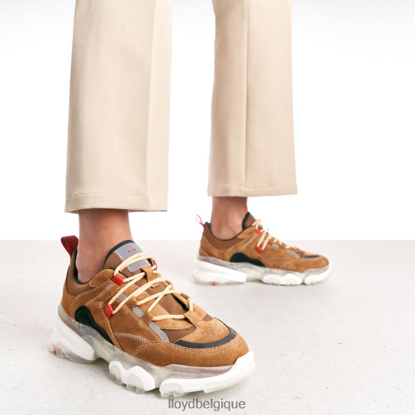 LLOYD baskets basses en cuir femmes brun 4Z6Z66787 chaussures