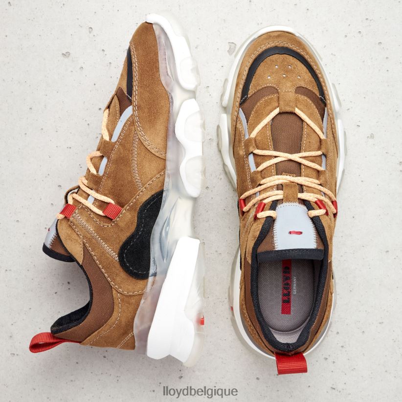 LLOYD baskets basses en cuir femmes brun 4Z6Z66787 chaussures