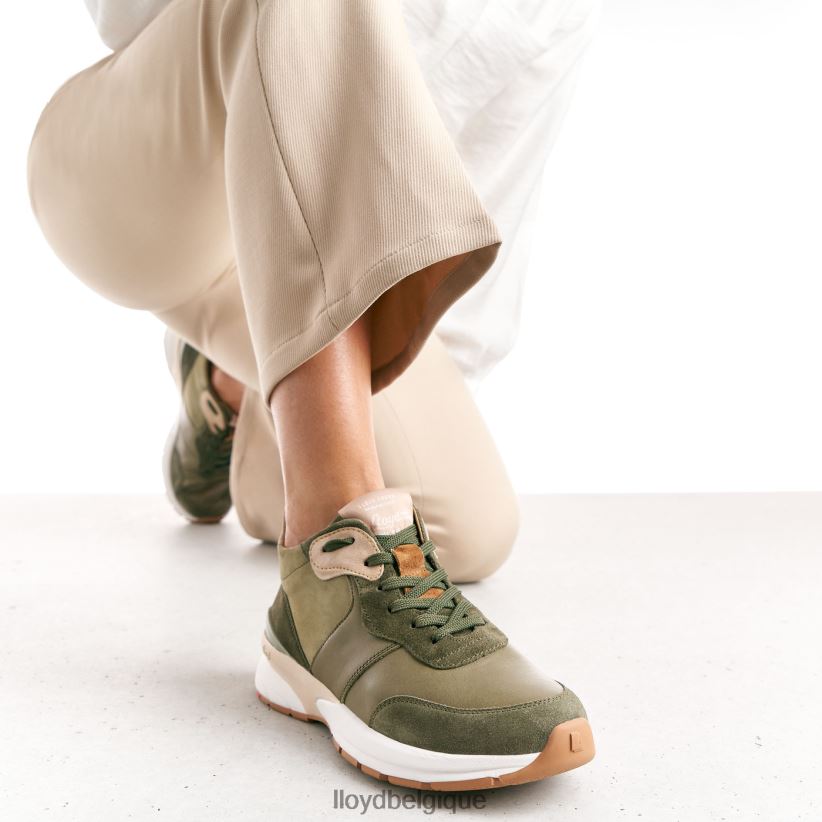 LLOYD baskets basses en cuir femmes vert 4Z6Z66767 chaussures