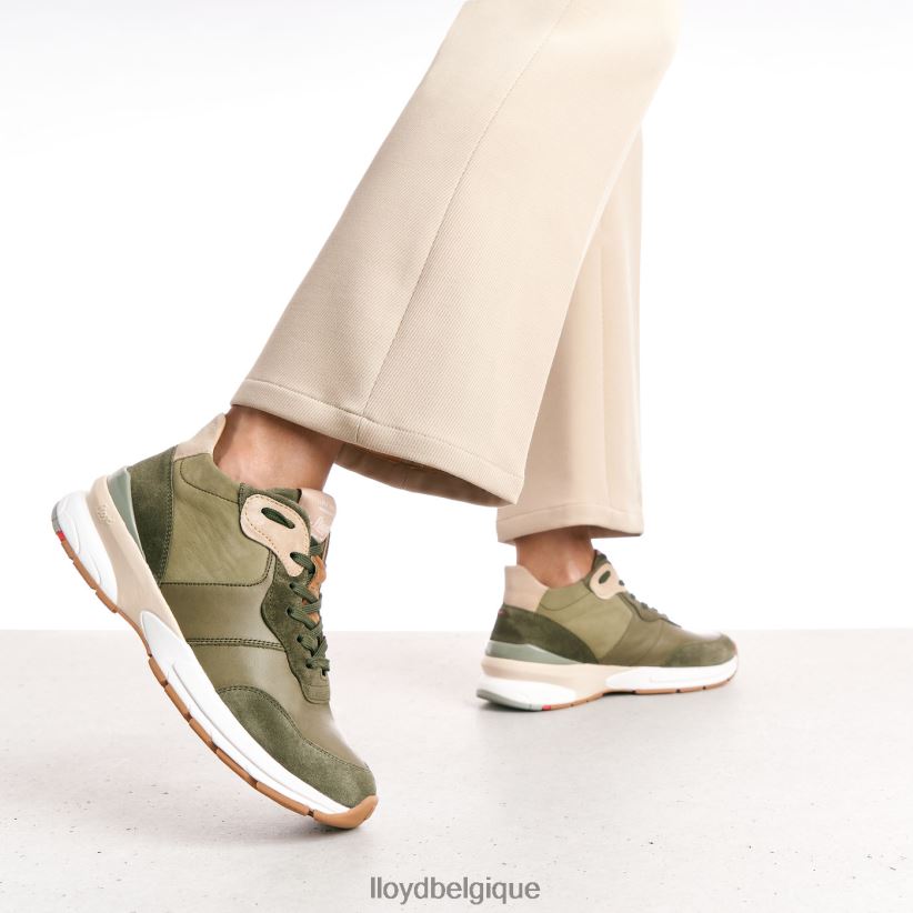 LLOYD baskets basses en cuir femmes vert 4Z6Z66767 chaussures