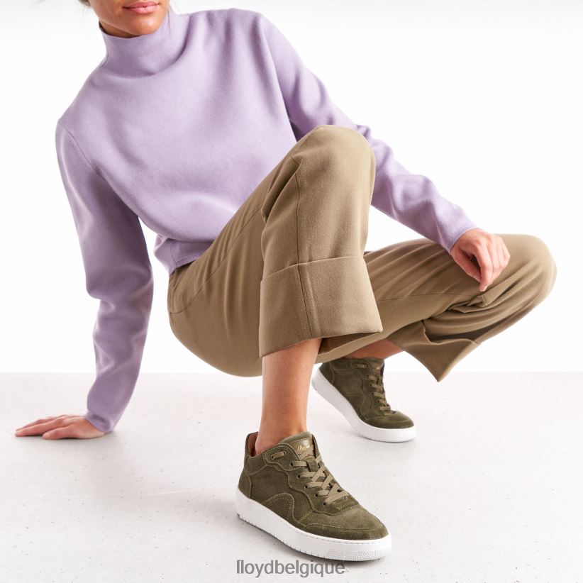 LLOYD baskets basses en cuir femmes vert 4Z6Z66768 chaussures