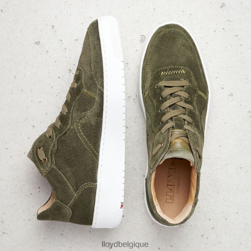 LLOYD baskets basses en cuir femmes vert 4Z6Z66768 chaussures