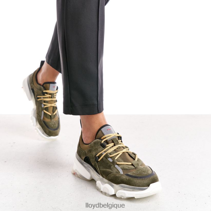 LLOYD baskets basses en cuir femmes vert 4Z6Z66780 chaussures