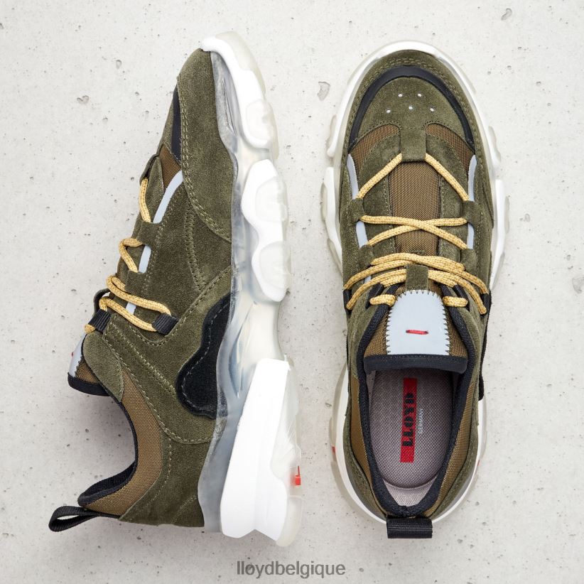 LLOYD baskets basses en cuir femmes vert 4Z6Z66780 chaussures