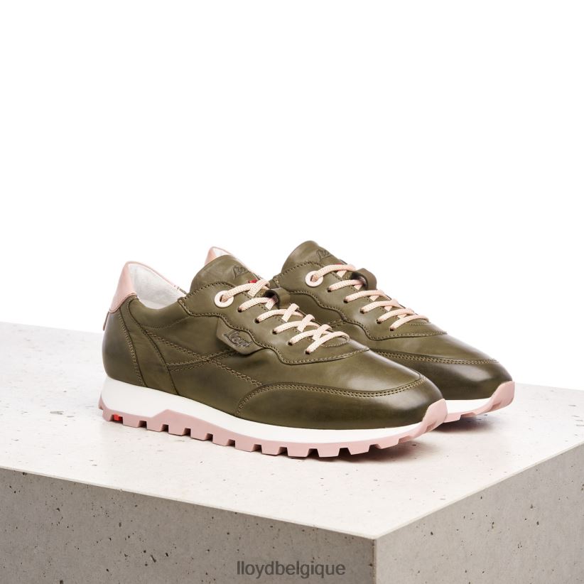 LLOYD baskets basses en cuir femmes vert 4Z6Z66801 chaussures