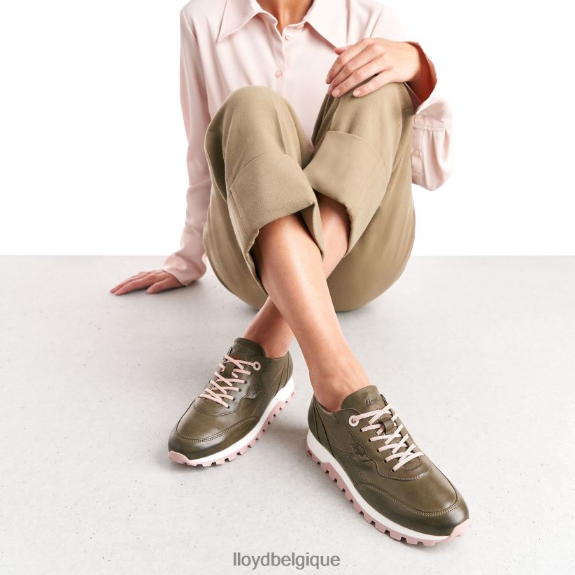 LLOYD baskets basses en cuir femmes vert 4Z6Z66801 chaussures