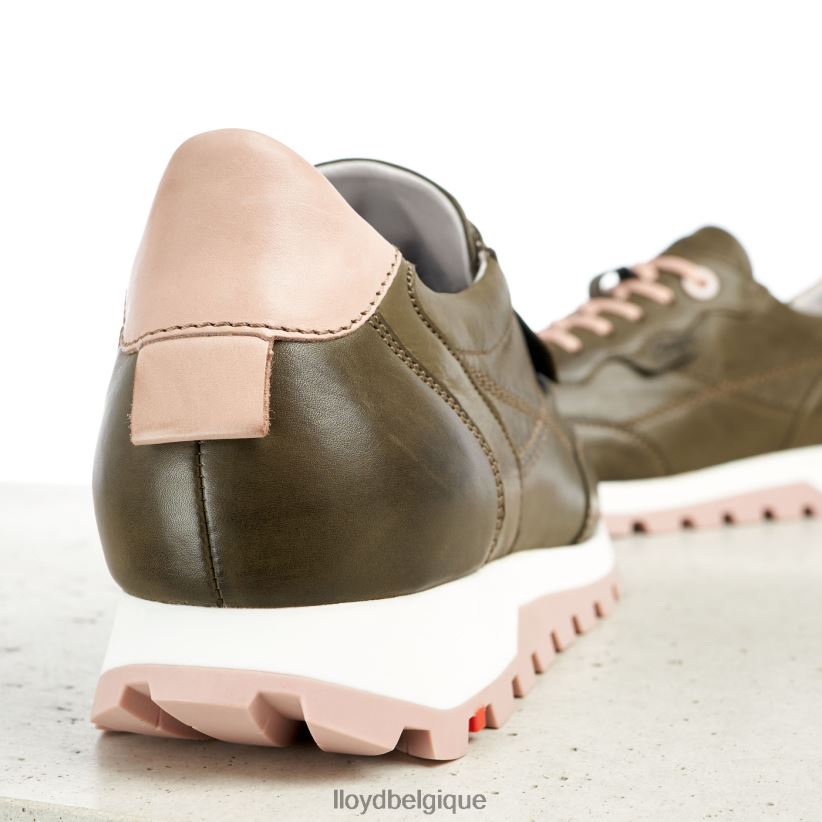 LLOYD baskets basses en cuir femmes vert 4Z6Z66801 chaussures