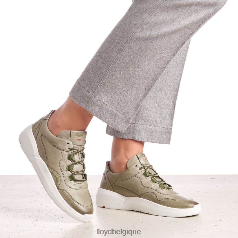 LLOYD baskets basses en cuir femmes vert 4Z6Z66830 chaussures