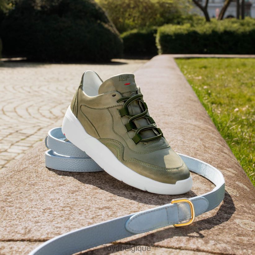 LLOYD baskets basses en cuir femmes vert 4Z6Z66830 chaussures