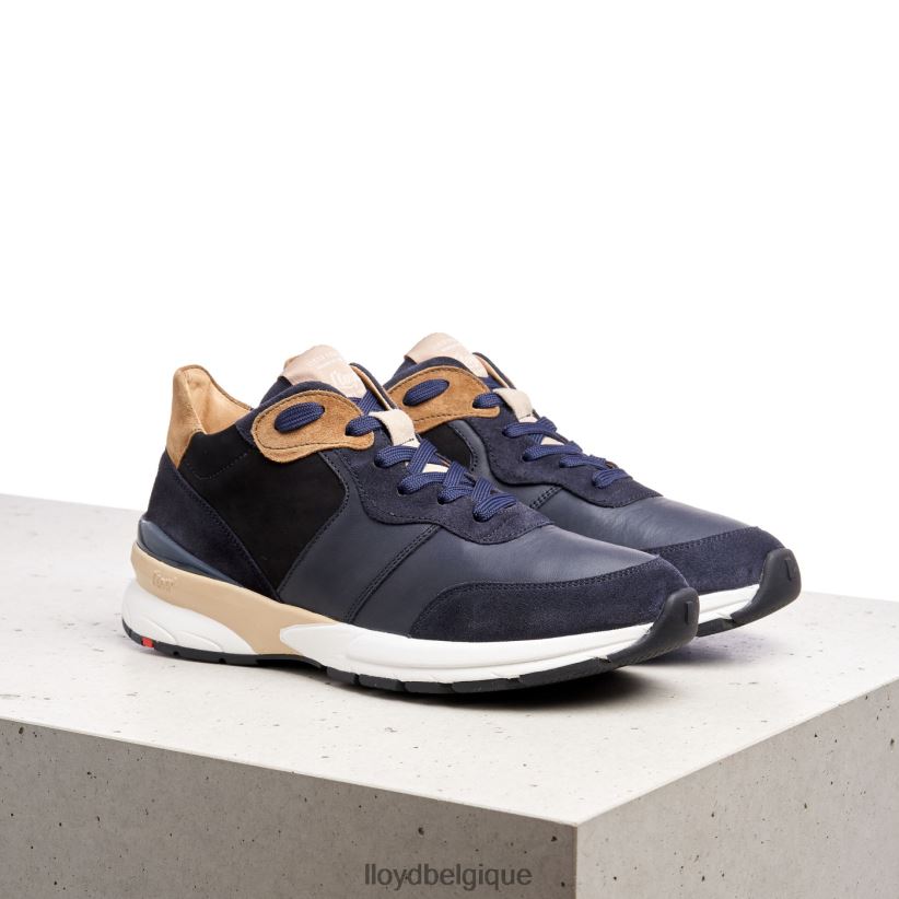 LLOYD baskets en cuir de mouton femmes bleu 4Z6Z66814 chaussures