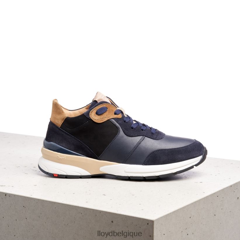 LLOYD baskets en cuir de mouton femmes bleu 4Z6Z66814 chaussures