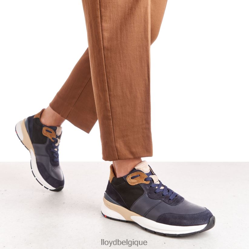 LLOYD baskets en cuir de mouton femmes bleu 4Z6Z66814 chaussures