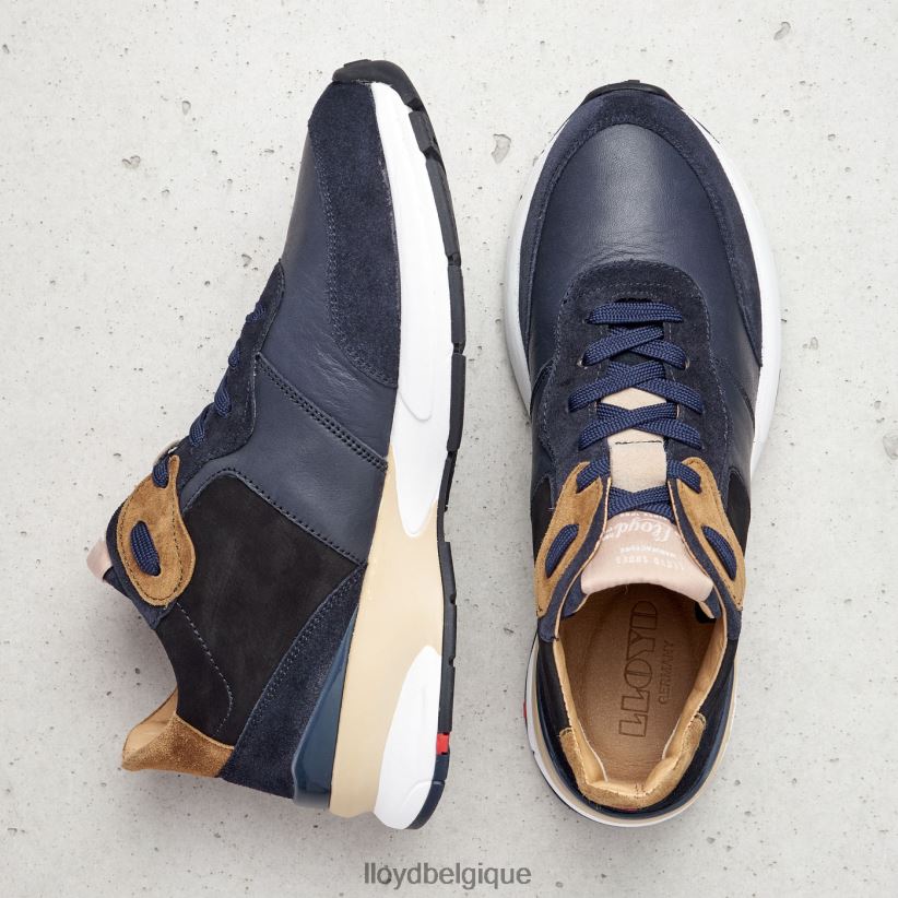 LLOYD baskets en cuir de mouton femmes bleu 4Z6Z66814 chaussures