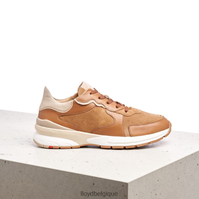 LLOYD baskets en cuir de mouton femmes brun 4Z6Z66804 chaussures