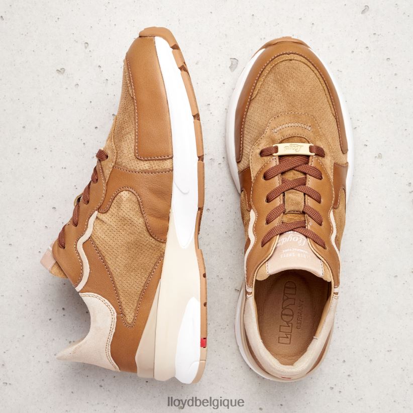 LLOYD baskets en cuir de mouton femmes brun 4Z6Z66804 chaussures