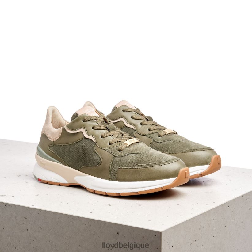 LLOYD baskets en cuir de mouton femmes vert 4Z6Z66817 chaussures