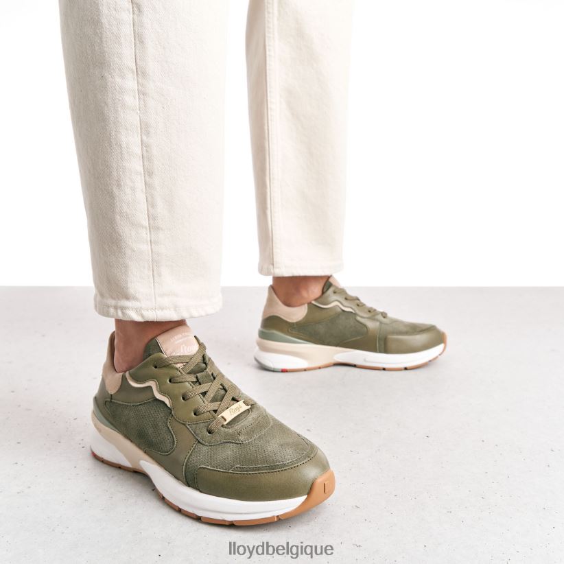 LLOYD baskets en cuir de mouton femmes vert 4Z6Z66817 chaussures