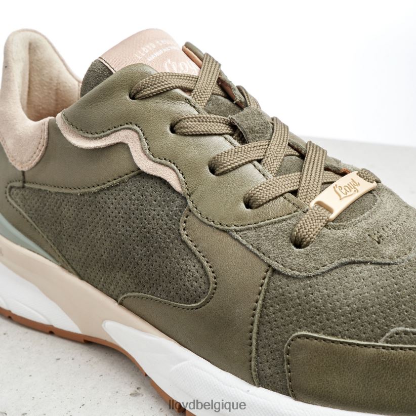 LLOYD baskets en cuir de mouton femmes vert 4Z6Z66817 chaussures