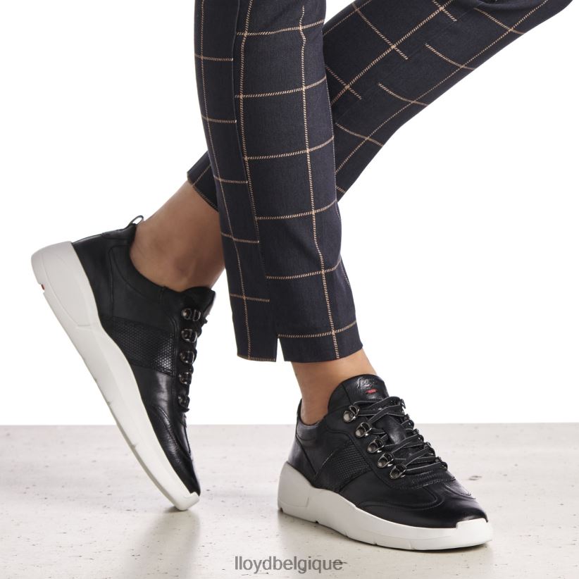LLOYD baskets en cuir femmes noir 4Z6Z66834 chaussures