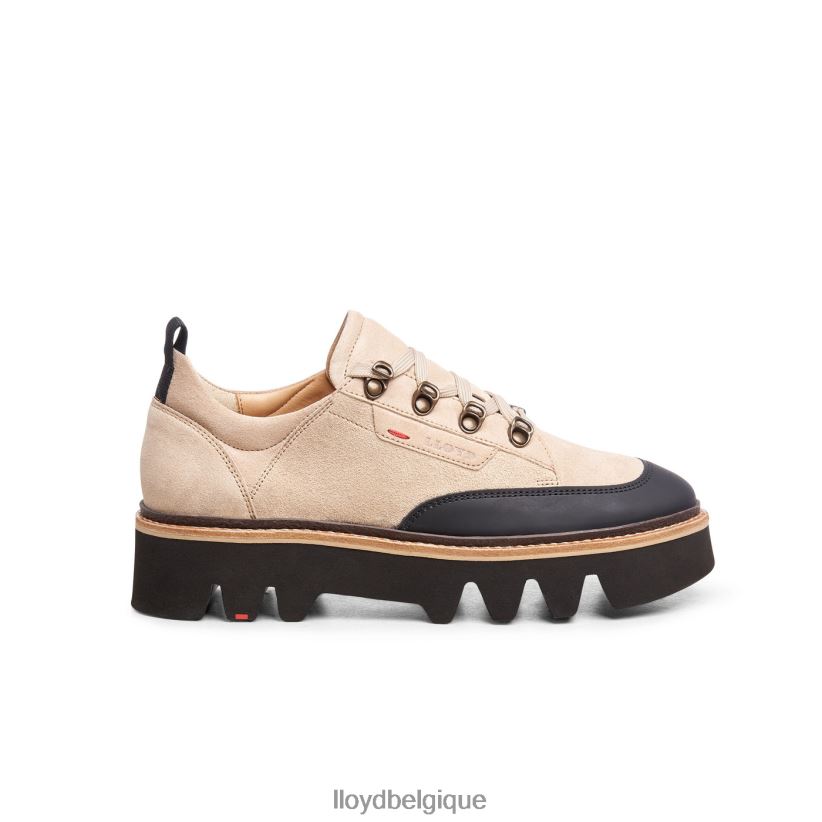 LLOYD baskets en cuir lisse femmes beige 4Z6Z661177 chaussures