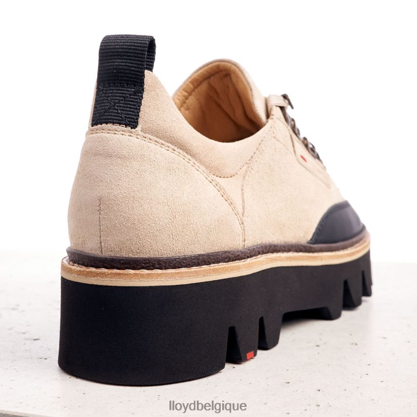 LLOYD baskets en cuir lisse femmes beige 4Z6Z661177 chaussures