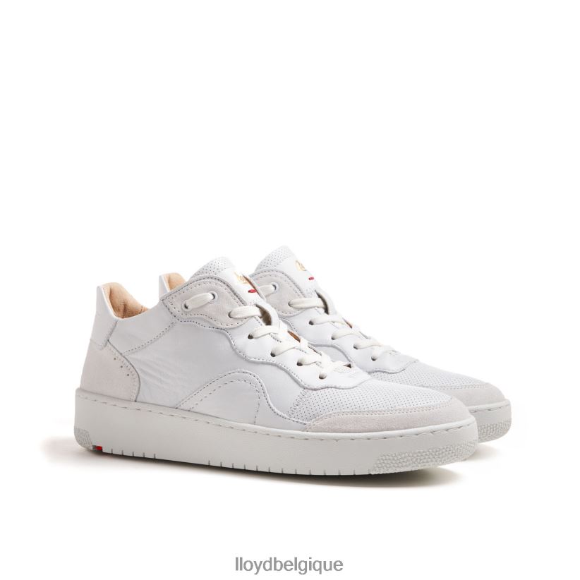 LLOYD baskets en cuir lisse femmes blanc 4Z6Z66756 chaussures