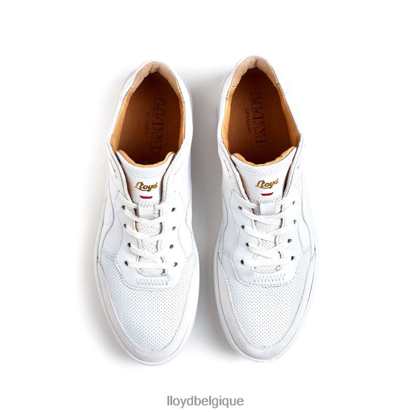 LLOYD baskets en cuir lisse femmes blanc 4Z6Z66756 chaussures