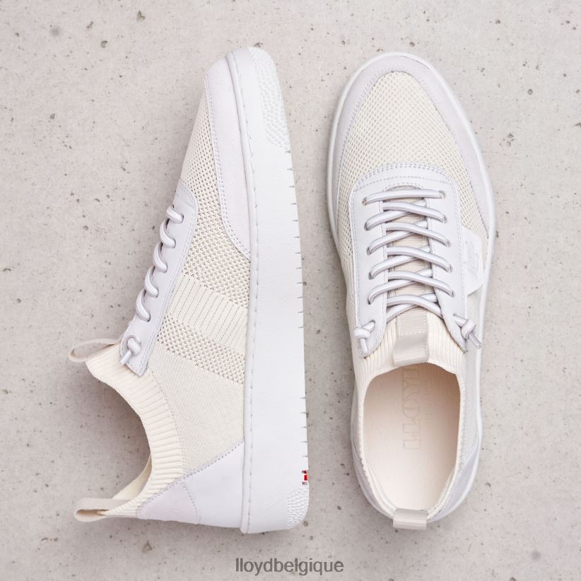 LLOYD baskets en cuir lisse femmes blanc 4Z6Z66806 chaussures