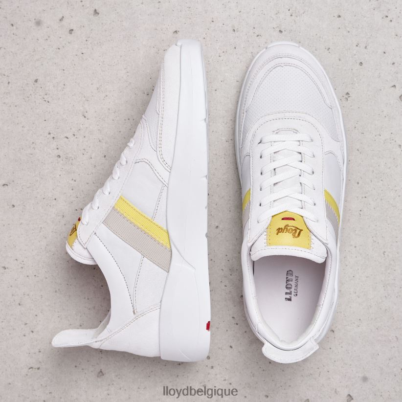 LLOYD baskets en cuir lisse femmes blanc 4Z6Z66808 chaussures