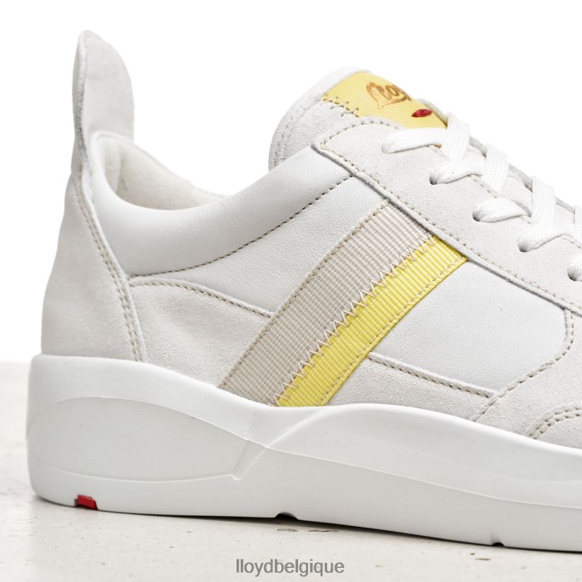 LLOYD baskets en cuir lisse femmes blanc 4Z6Z66808 chaussures
