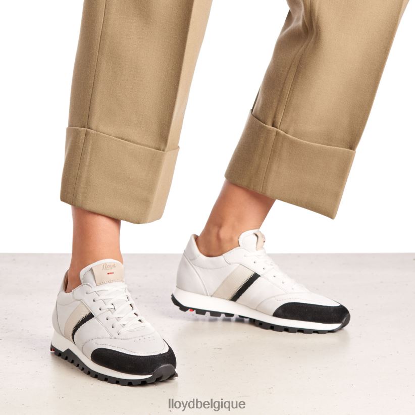LLOYD baskets en cuir lisse femmes blanc 4Z6Z66828 chaussures