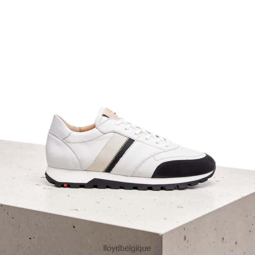 LLOYD baskets en cuir lisse femmes blanc 4Z6Z66828 chaussures