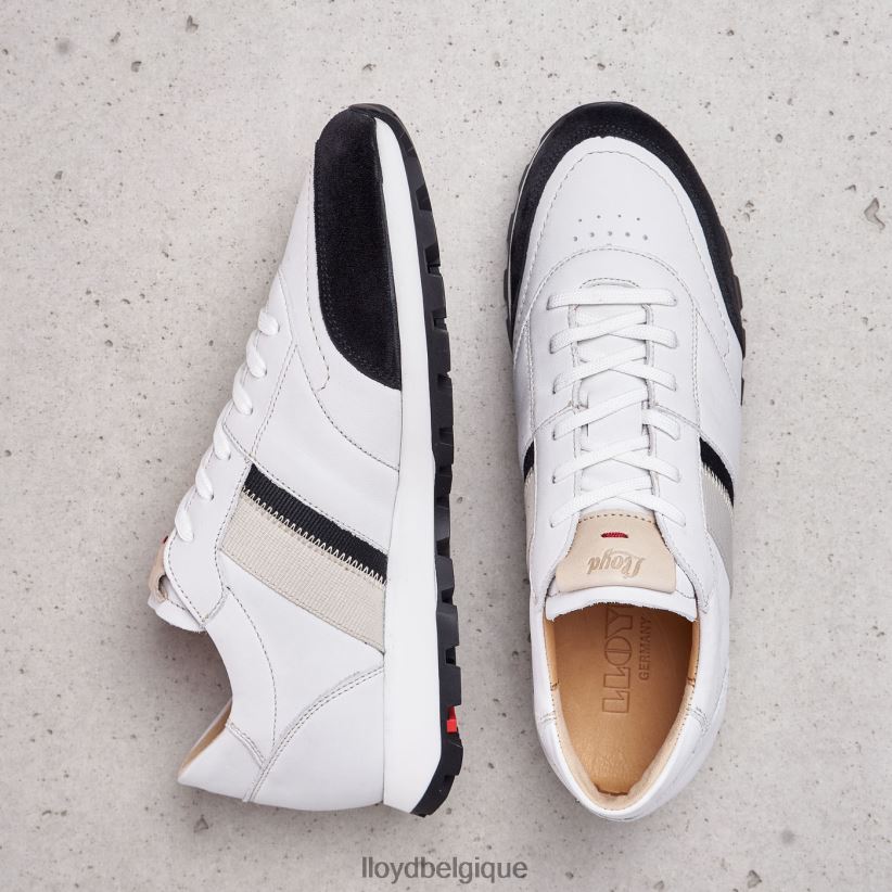 LLOYD baskets en cuir lisse femmes blanc 4Z6Z66828 chaussures