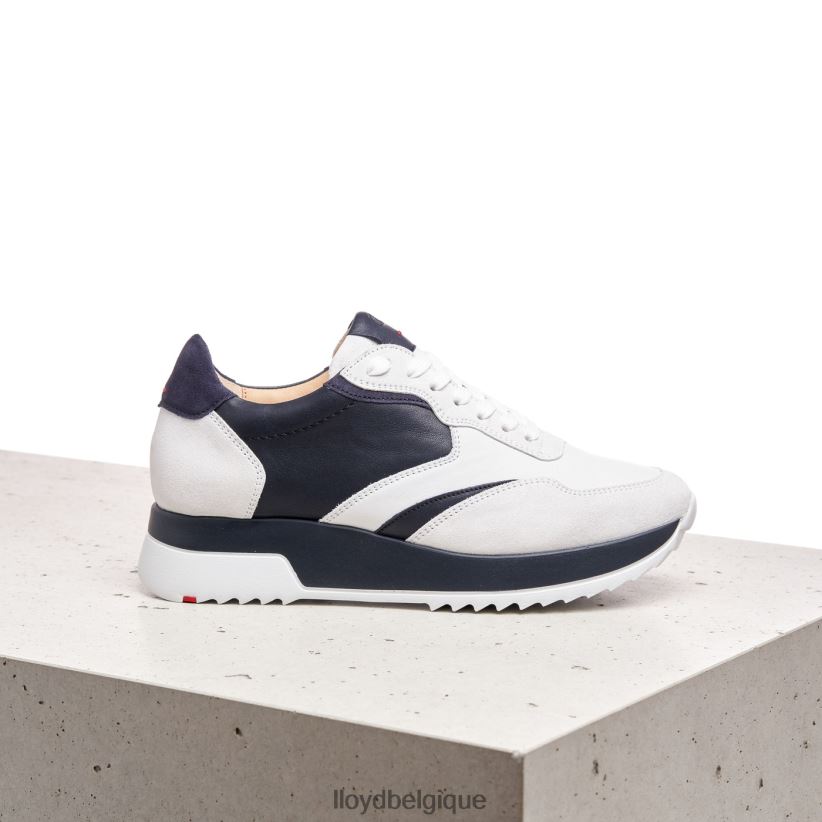 LLOYD baskets en cuir lisse femmes blanc 4Z6Z66870 chaussures