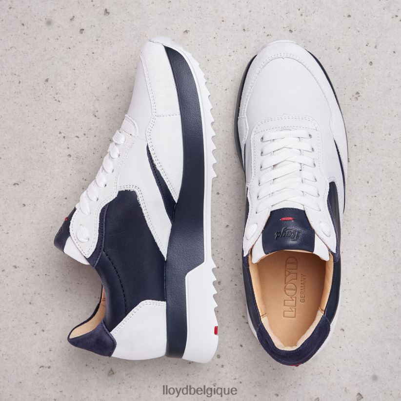 LLOYD baskets en cuir lisse femmes blanc 4Z6Z66870 chaussures