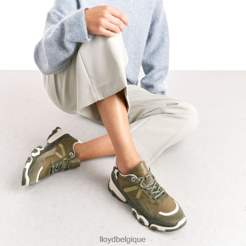 LLOYD baskets en daim femmes vert 4Z6Z66802 chaussures