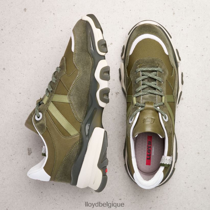 LLOYD baskets en daim femmes vert 4Z6Z66802 chaussures